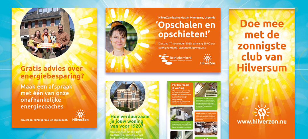 HSTotaal ontwerpt stralende, energieke huisstijl voor HilverZon