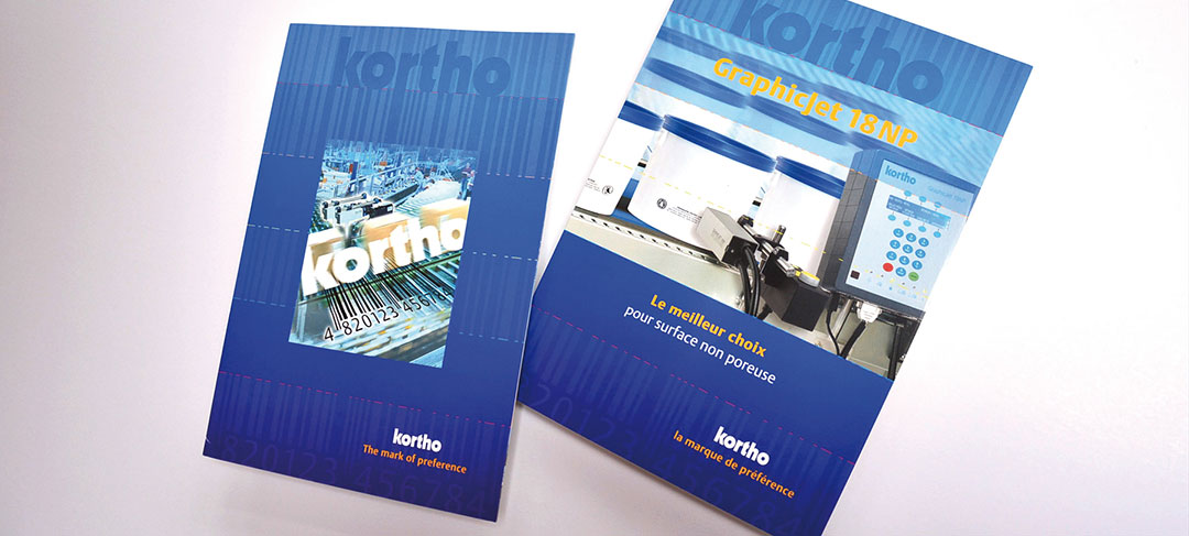 HSTotaal ontwerpt brochure-concept voor Kortho Coding & Marking