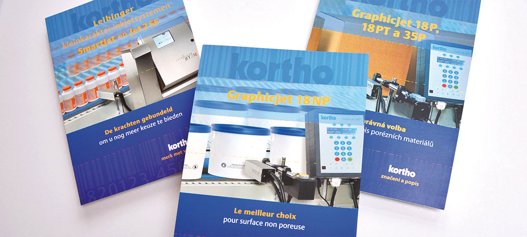 HSTotaal ontwerpt brochure-concept voor Kortho Coding & Marking