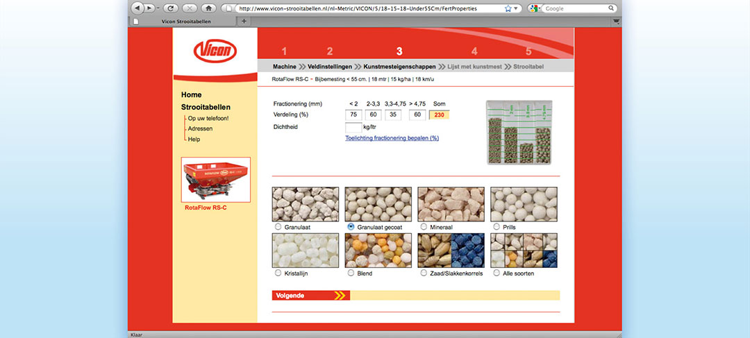HSTotaal ontwikkelt speciale website voor Vicon Landbouwmachines