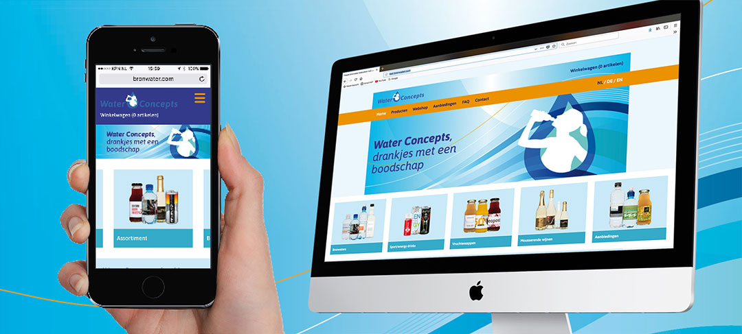 HSTotaal ontwerpt heldere website voor Water Concepts Benelux