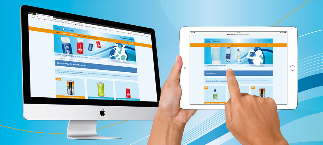 HSTotaal ontwerpt heldere website voor Water Concepts Benelux